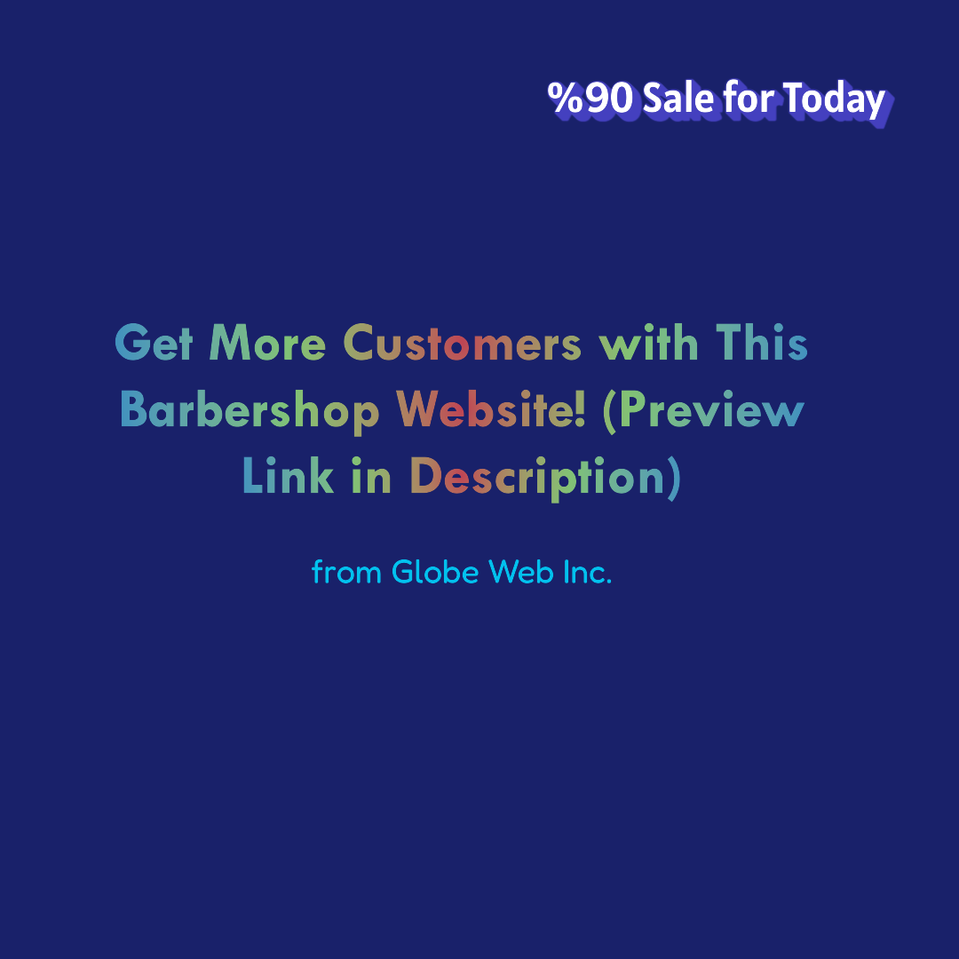 Custom Barbershop Website